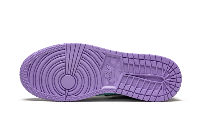 Jordan 1 Mid Paars Aqua