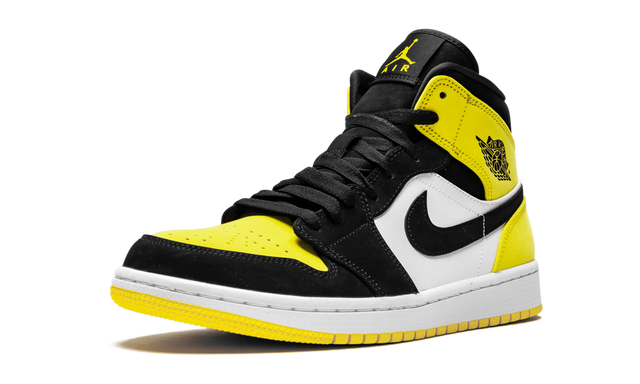 Jordan 1 Mid Geel Teen Zwart