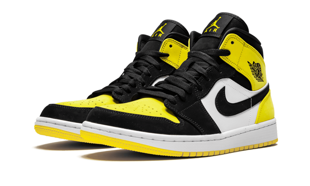 Jordan 1 Mid Geel Teen Zwart