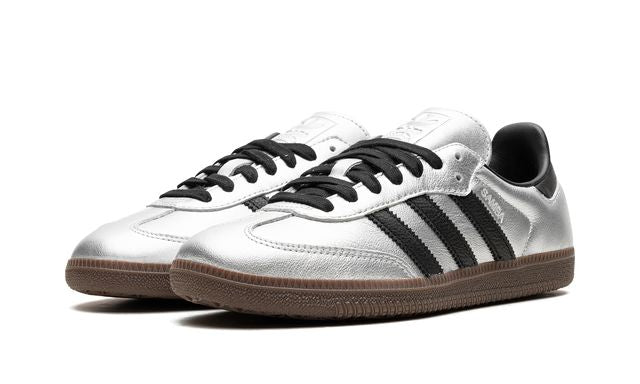 Adidas Samba Silver Metallic Black Gum