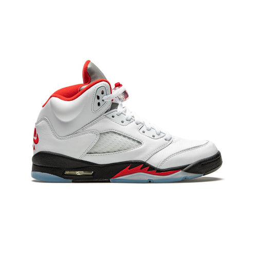 Jordan 5 Retro Feuerrot Silberne Zunge