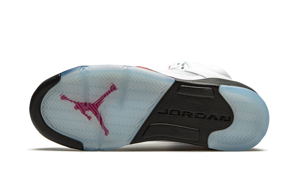 Jordan 5 Retro Feuerrot Silberne Zunge