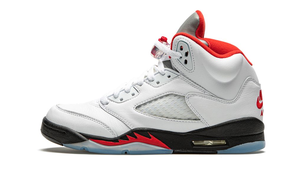 Jordan 5 Retro Feuerrot Silberne Zunge