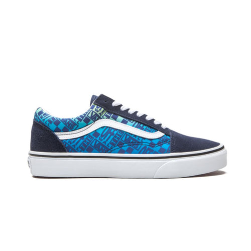 Vans Old Skool Off the Wall-logo's - Blauw