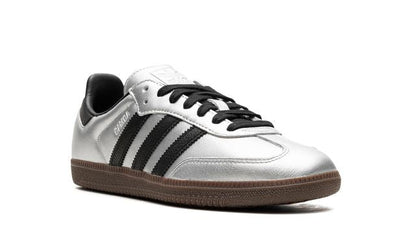 Adidas Samba Silver Metallic Black Gum