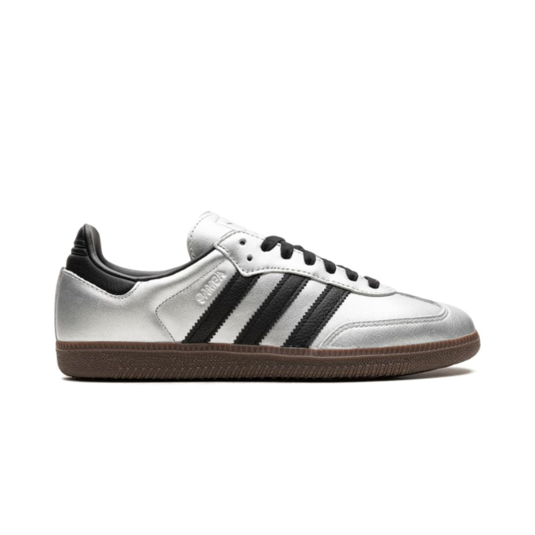 Adidas Samba Silver Metallic Black Gum