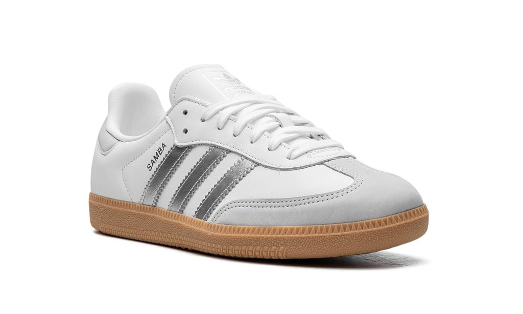 Adidas Samba White Silver Metallic Grey