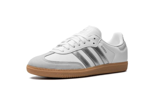 Adidas Samba White Silver Metallic Grey