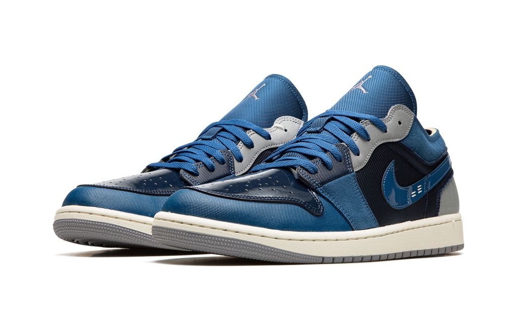 Jordan 1 Low SE Craft Obsidian French Blue Ashen Slate White 
