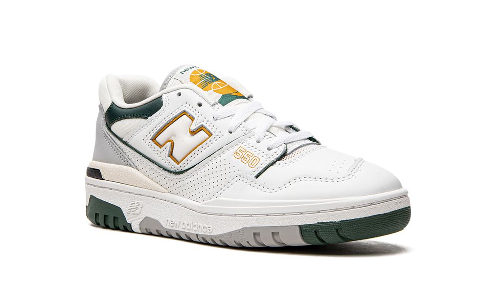 New Balance 550 White Nightwatch Green