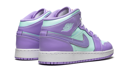 Jordan 1 Mid Paars Aqua 
